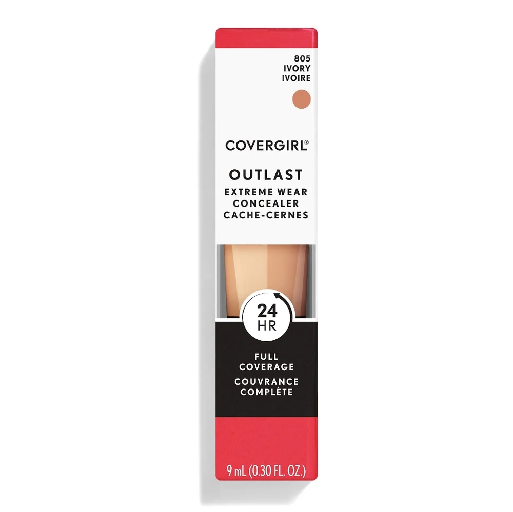 3 x CoverGirl Outlast Extreme Wear Concealer, 805 Ivory